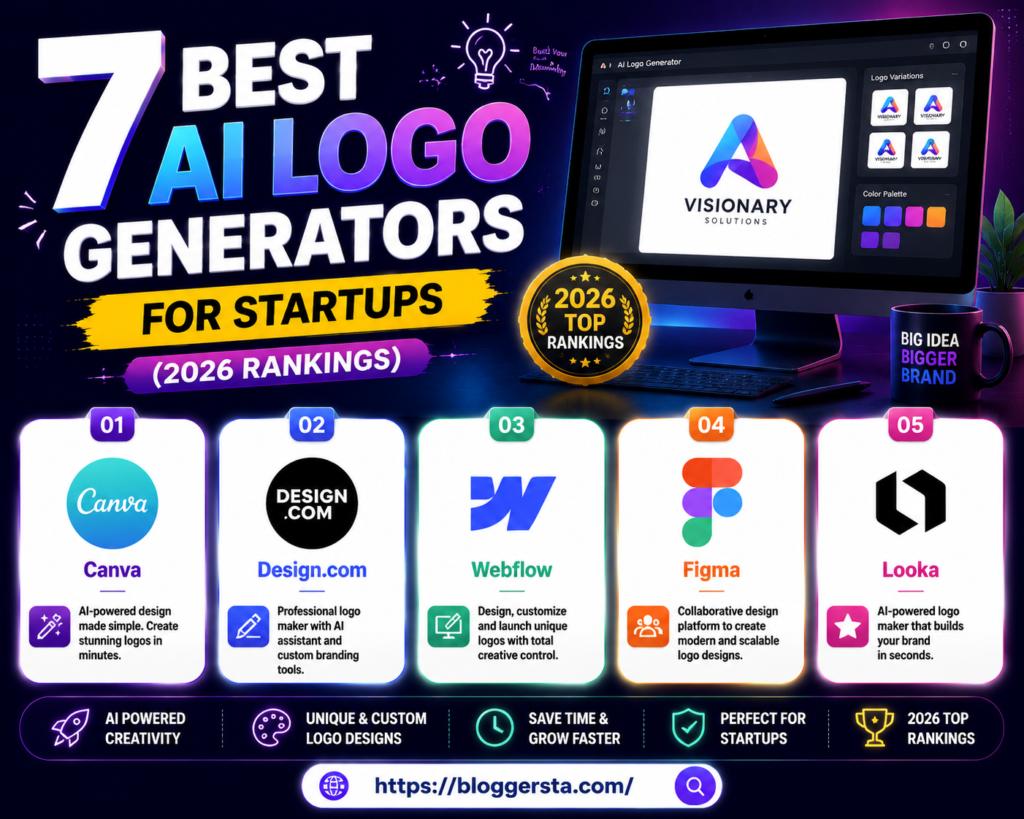 7 Best AI Logo Generators for Startups (2026 Rankings)
