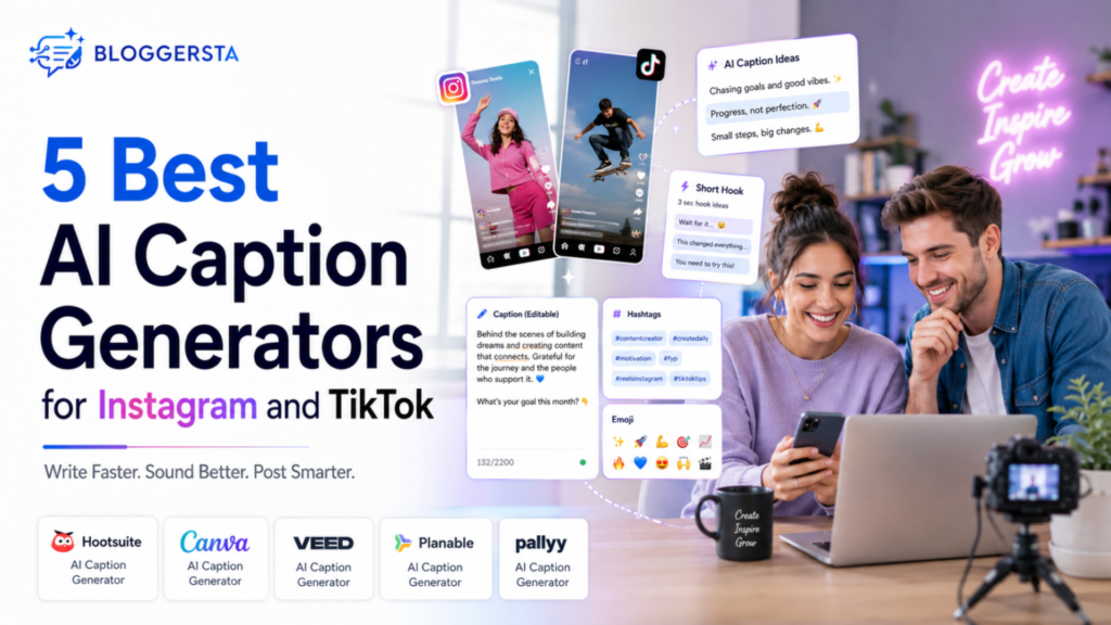 The best AI caption generators for Instagram and TikTok help you write faster without making every post sound like it came off an assembly line. Good tools give you tone control, editable drafts, keyword help and ideas for hooks or hashtags instead of one bland caption. Some work better for polished Instagram posts, while others are built for quick TikTok-style lines and short punchy copy. That is why the right choice depends on how you create, what you post and how much editing you want to do after the first draft.