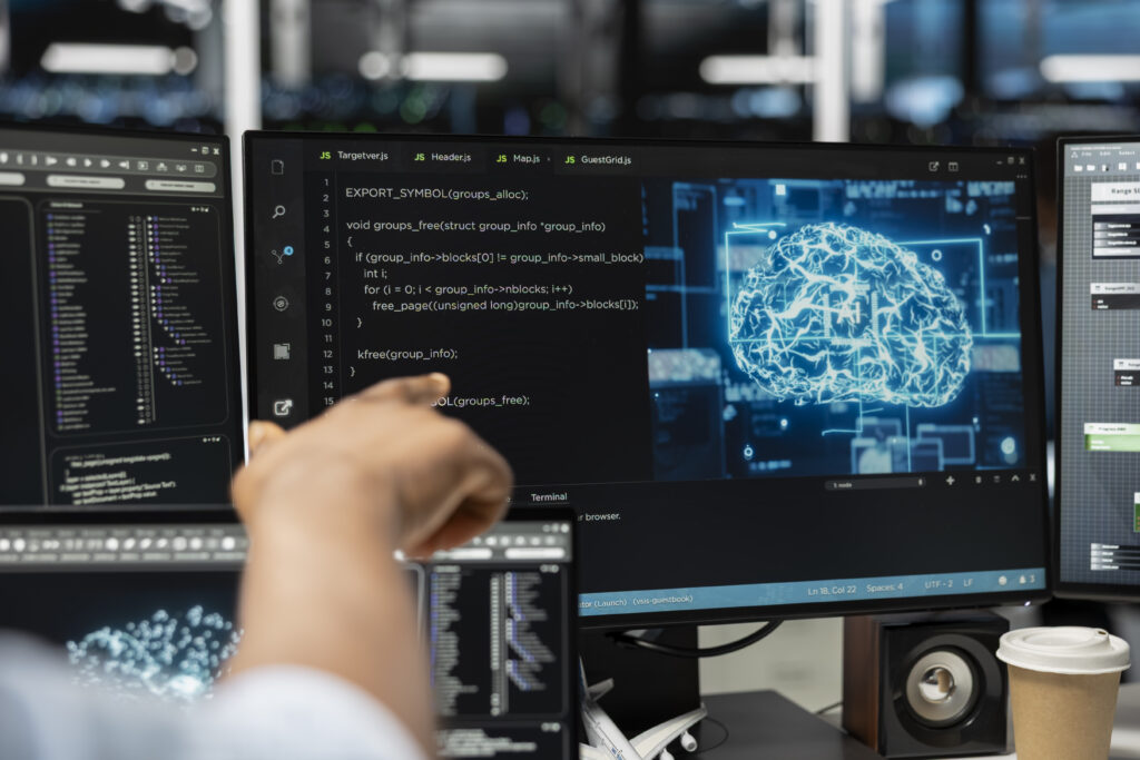 An expert is working on What is prompt engineering in AI. Depicting What is prompt engineering in AI

