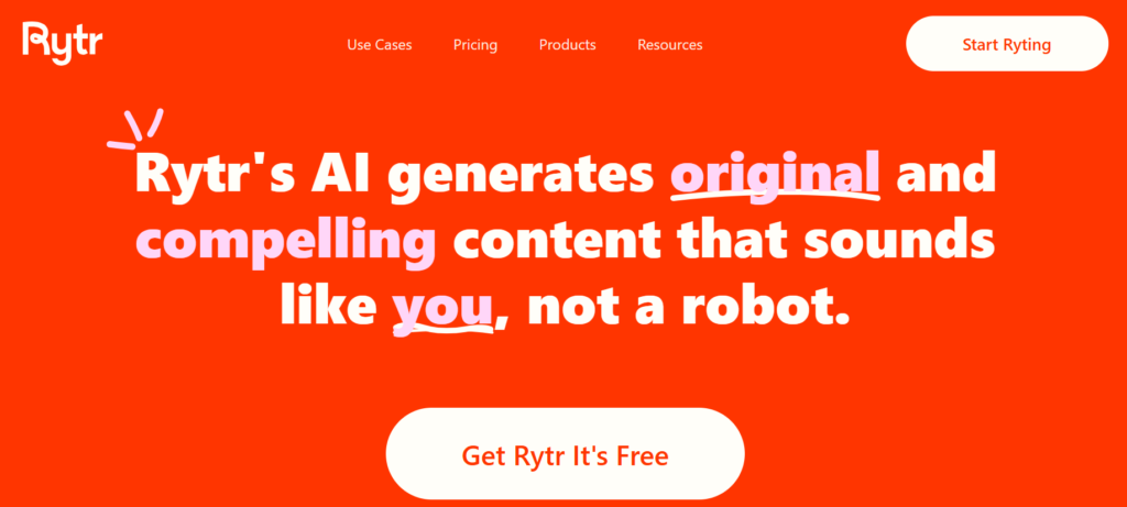 Rytr AI is one of the best AI Writing Tools for Bloggers and Content Writer