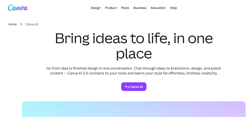 Canva AI Best AI tools for graphic designers