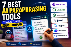 7 Best AI Paraphrasing Tools That Actually Sound Human in 2026