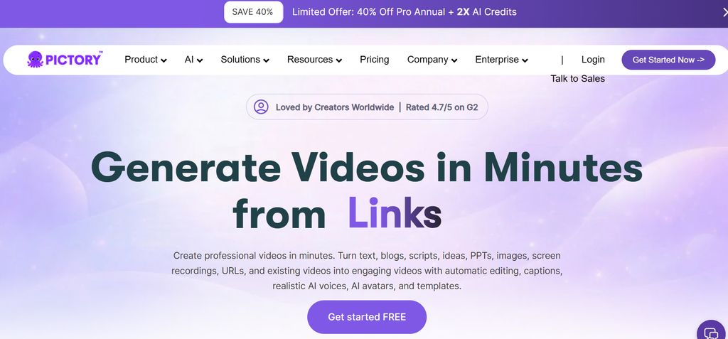 Pictory AI – Best AI Content Repurposing Tool for Blog-To-Video Creation