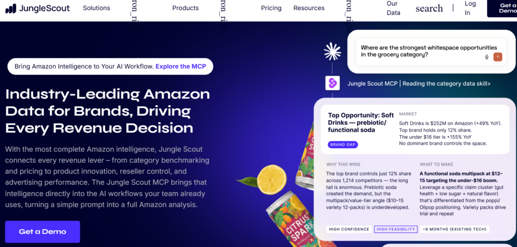 The best AI tools for eCommerce product research include Jungle Scout and Helium 10 for Amazon validation, SparkToro for audience discovery, ChatGPT for qualitative research, Crayon for competitor tracking and Google Trends for demand signals. Triple Whale Moby analyzes store data while ViSenze studies visual discovery. Sell The Trend suits dropshipping while Perplexity handles broader market research.
