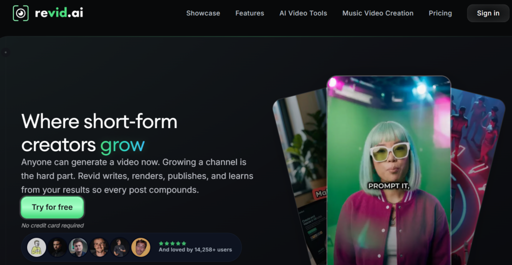 Revid AI is Best AI video generators for TikTok, Instagram Reels and YouTube Shorts in 2026 