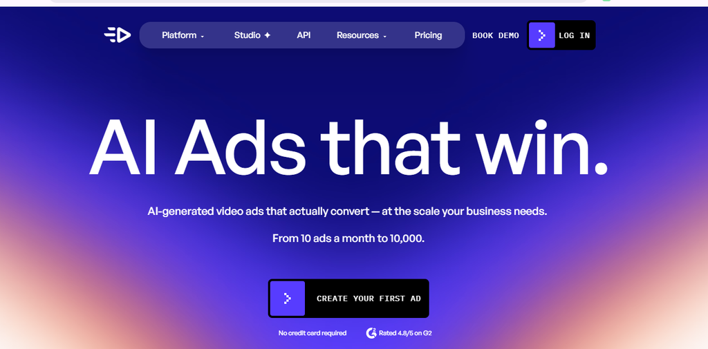 Creatify AI video ads platform creating AI-generated product ads for ecommerce businesses