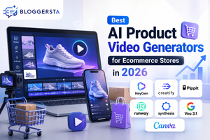 AI product video generators for ecommerce stores in 2026 featuring HeyGen, Creatify, Pippit, Runway, Synthesia, Veo 3.1, and Canva