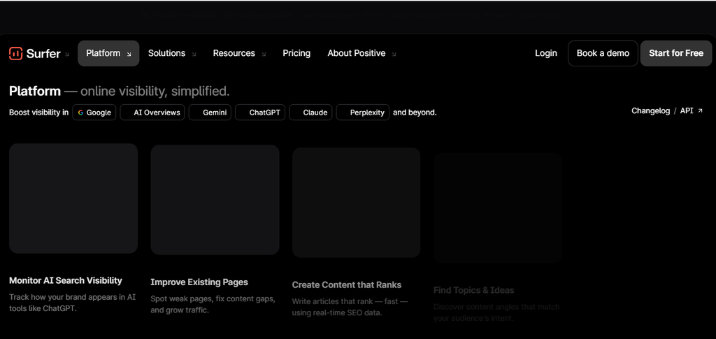 Surfer SEO content editor for optimizing affiliate marketing content