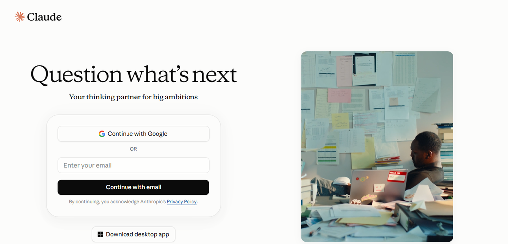 Claude AI interface for creating long-form affiliate marketing articles