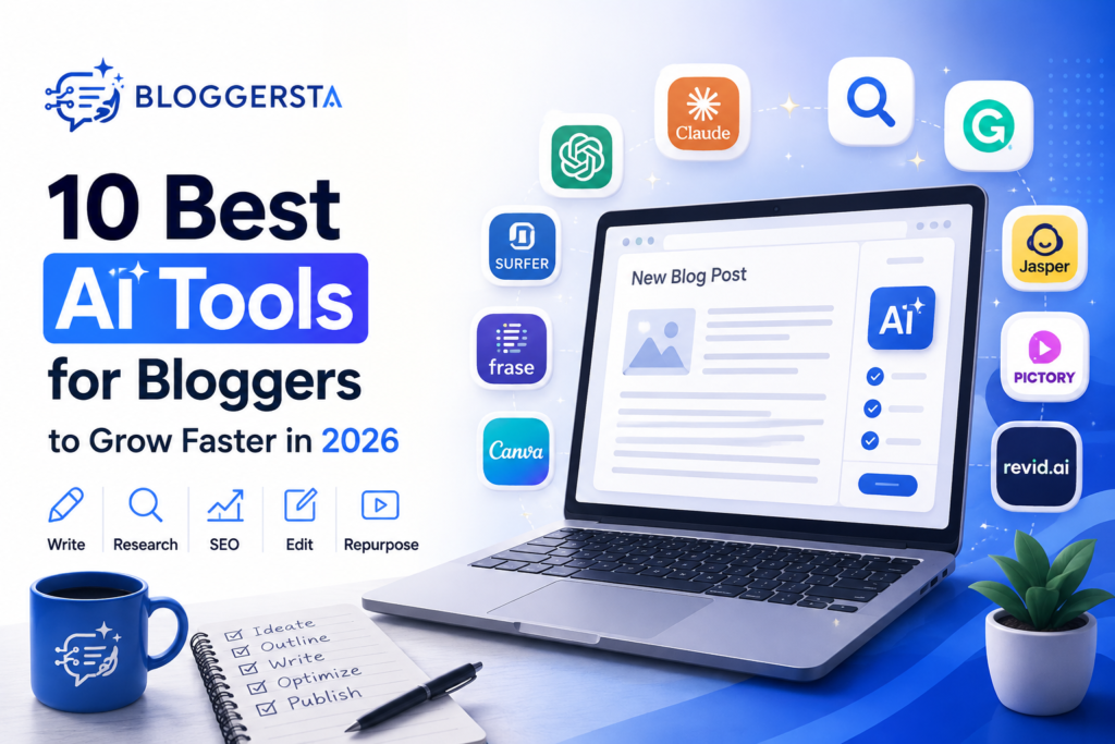 10 best AI tools for bloggers to create, optimize, and grow blog content in 2026