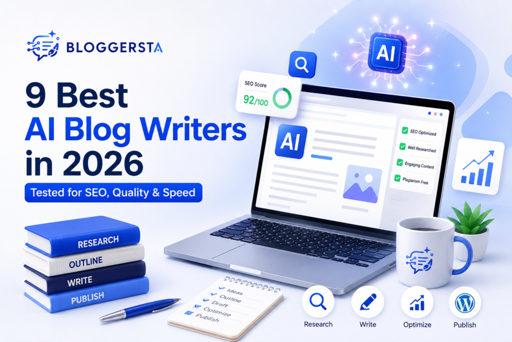 9 best AI blog writers in 2026 compared for SEO, quality, research, and writing speed
