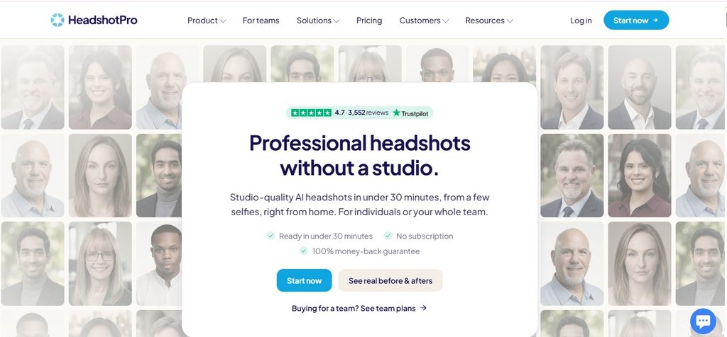 HeadshotPro AI headshot generator professional headshots