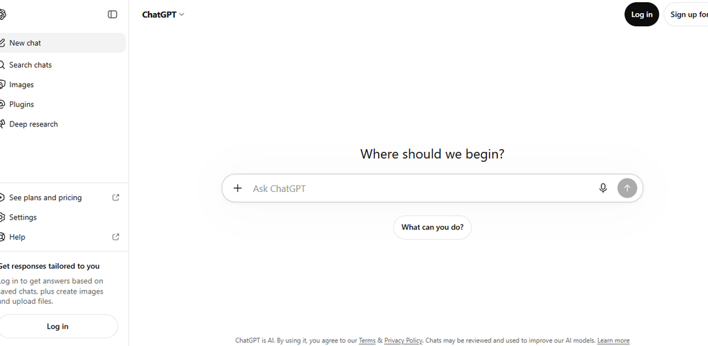 ChatGPT AI writing tool for bloggers showing content creation interface